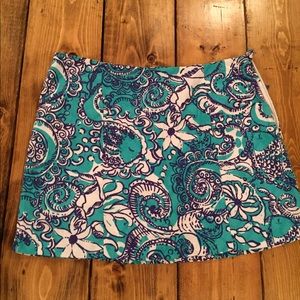 Lilly Pulitzer Seafoam Green Montauk Skort